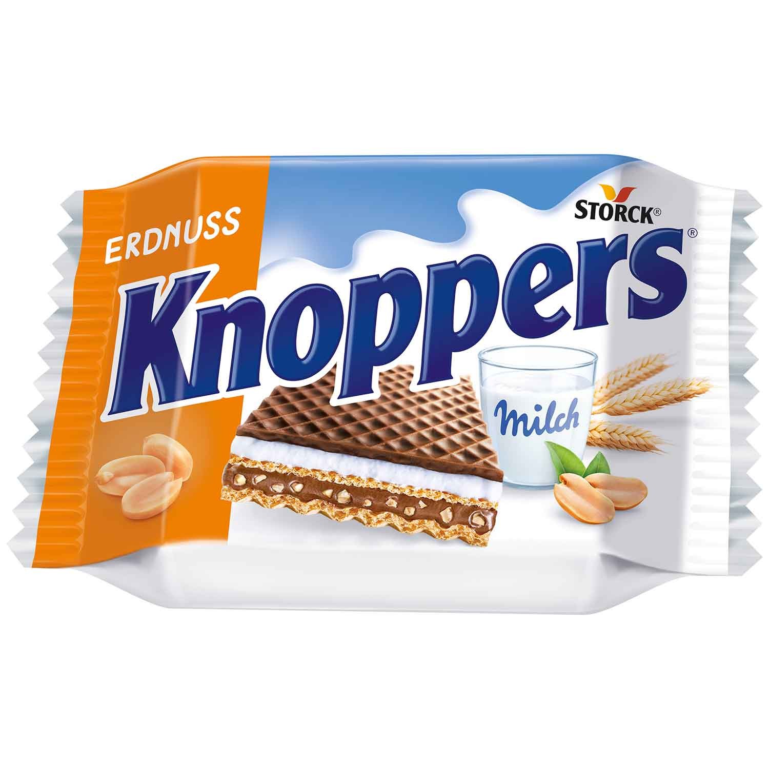 Knoppers Gaufrettes aux Arachide paquet de 8 à commander